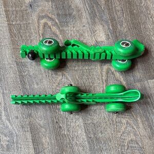 Green Roller Skate ice skates protectors
